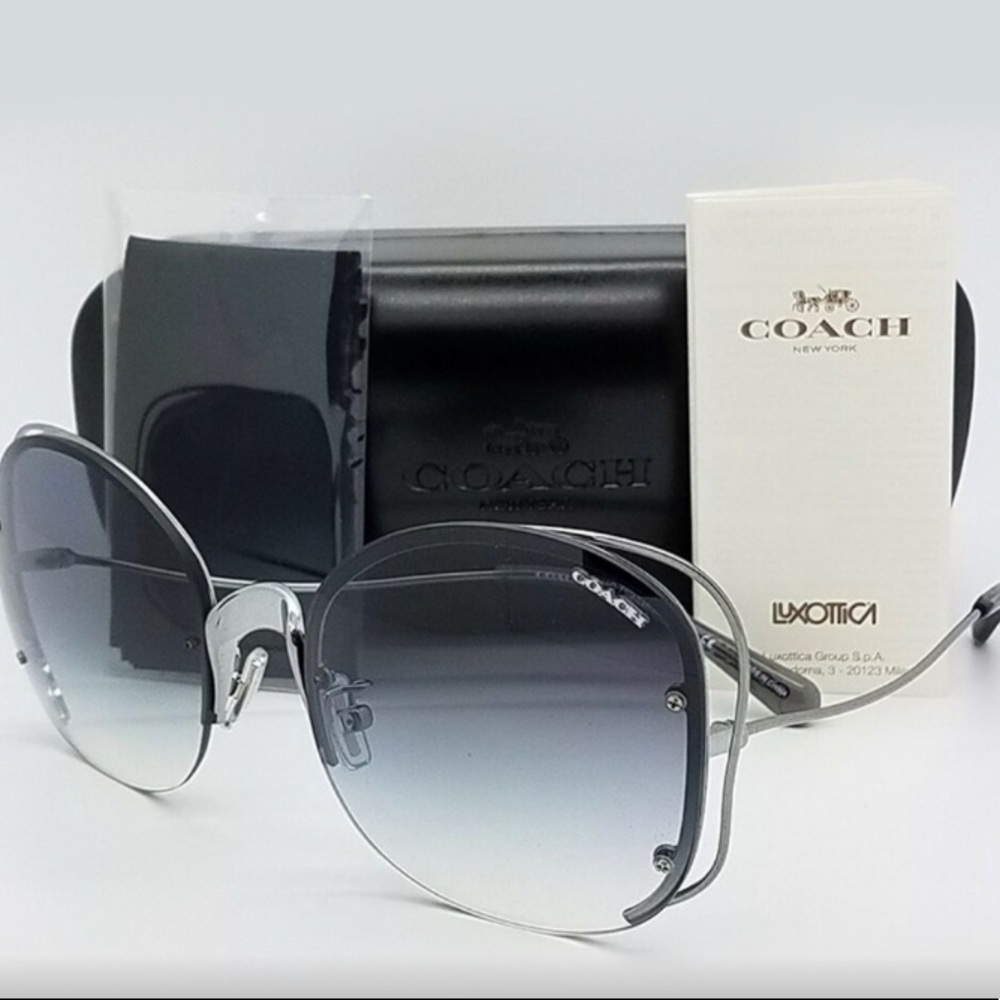 Coach Sunglasses Blue/Gunmetal w/Blue Gradient